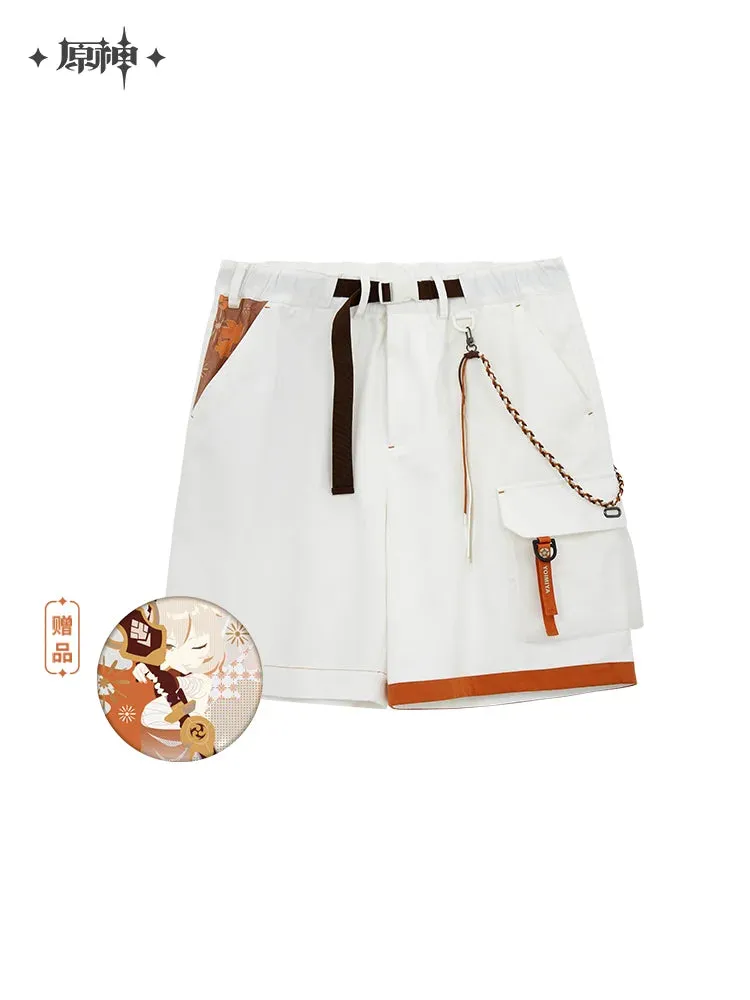 Game Genshin Impact Naganohara Yoimiya Cosplay Theme Pants Badge Anime Casual Sweatpants