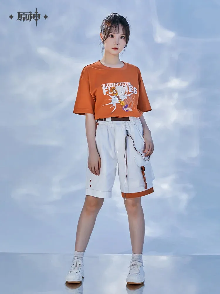 Game Genshin Impact Naganohara Yoimiya Cosplay Theme Pants Badge Anime Casual Sweatpants