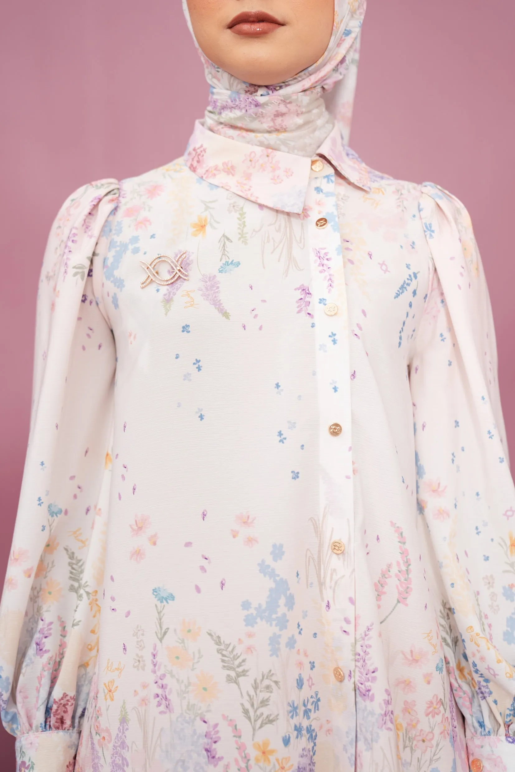 Gardenia Shirt Garden Glow