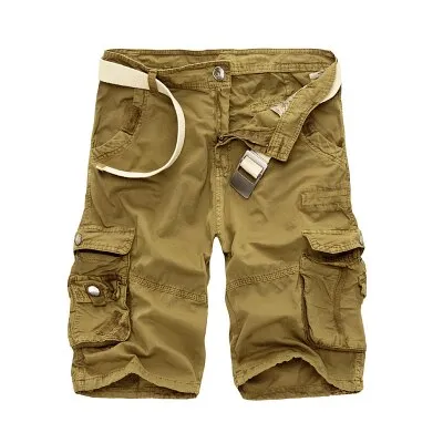 GbolsosSummer Men Shorts Fashion Plaid Beach Shorts Mens Casual Camouflage Shorts Military Short Pants Male Bermuda Cargo Overalls