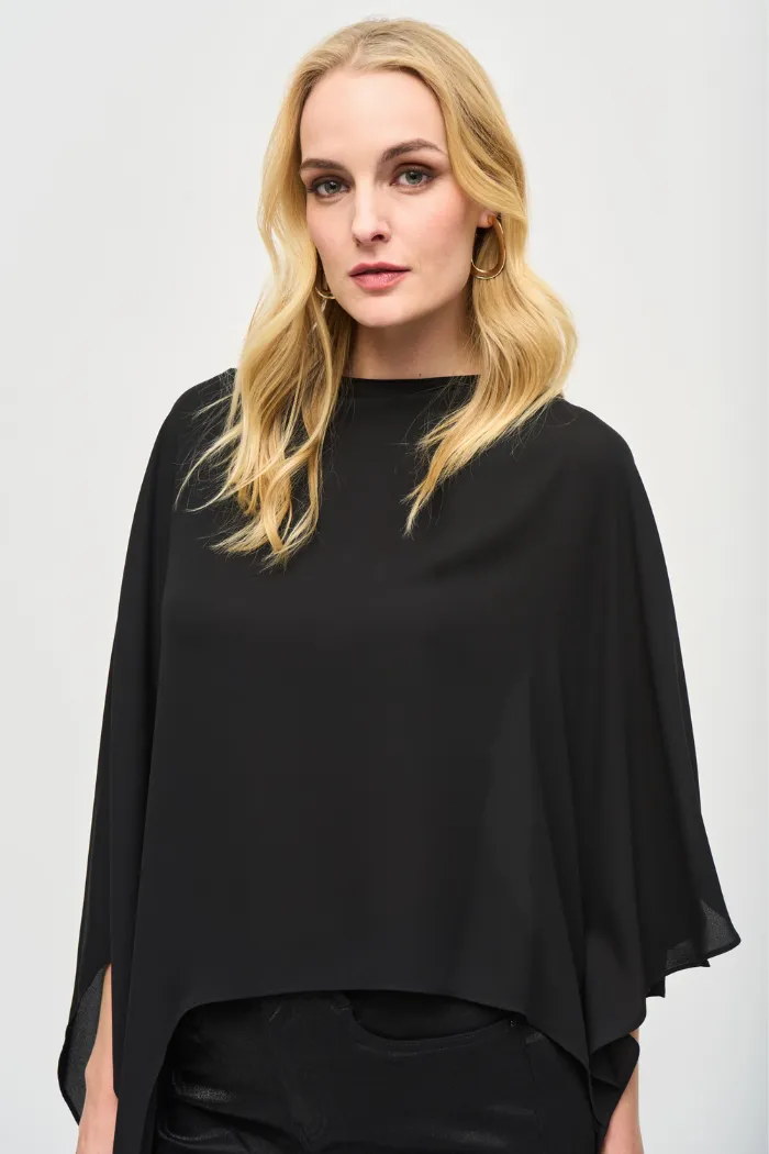 Georgette Asymmetrical High-Low Top