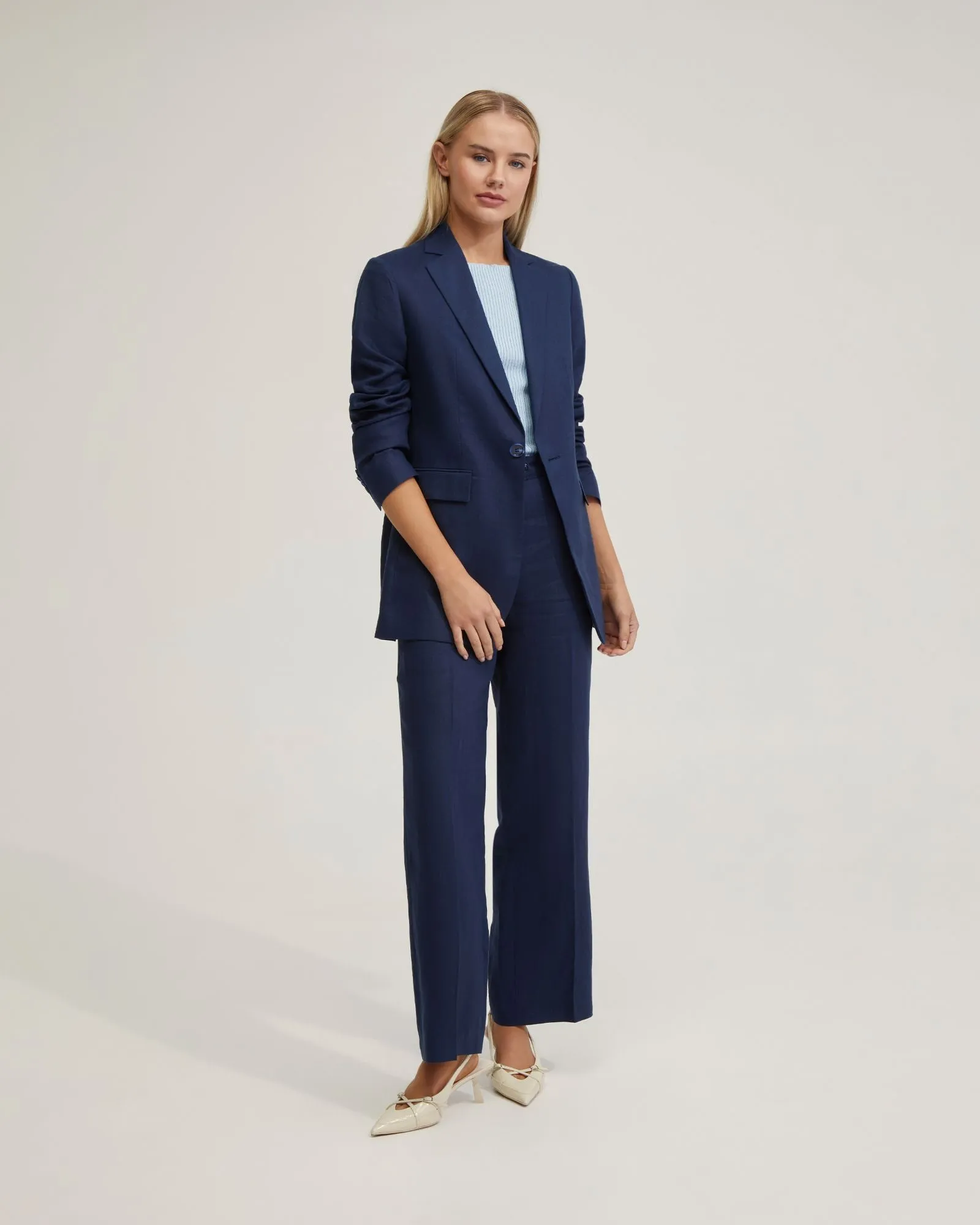 Gigi Ajustable Waist Linen Pants