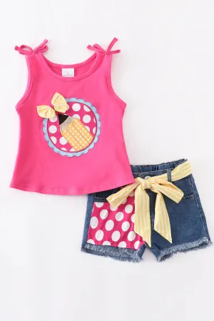 Girls Pencil Top & Shorts Set