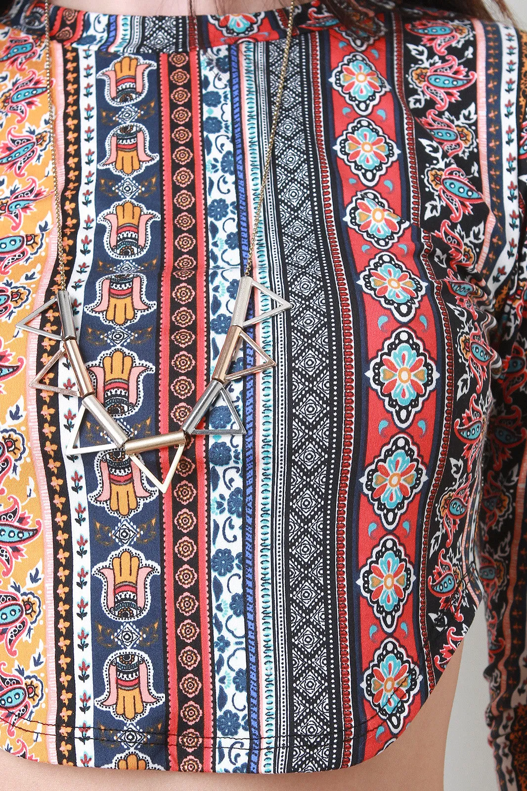 Hamsa Bohemian Crop Top