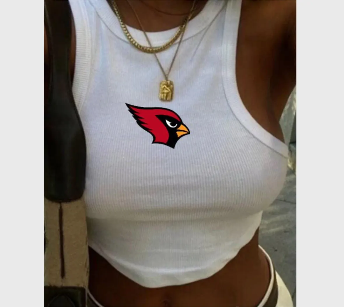 High Neck Logo Tank