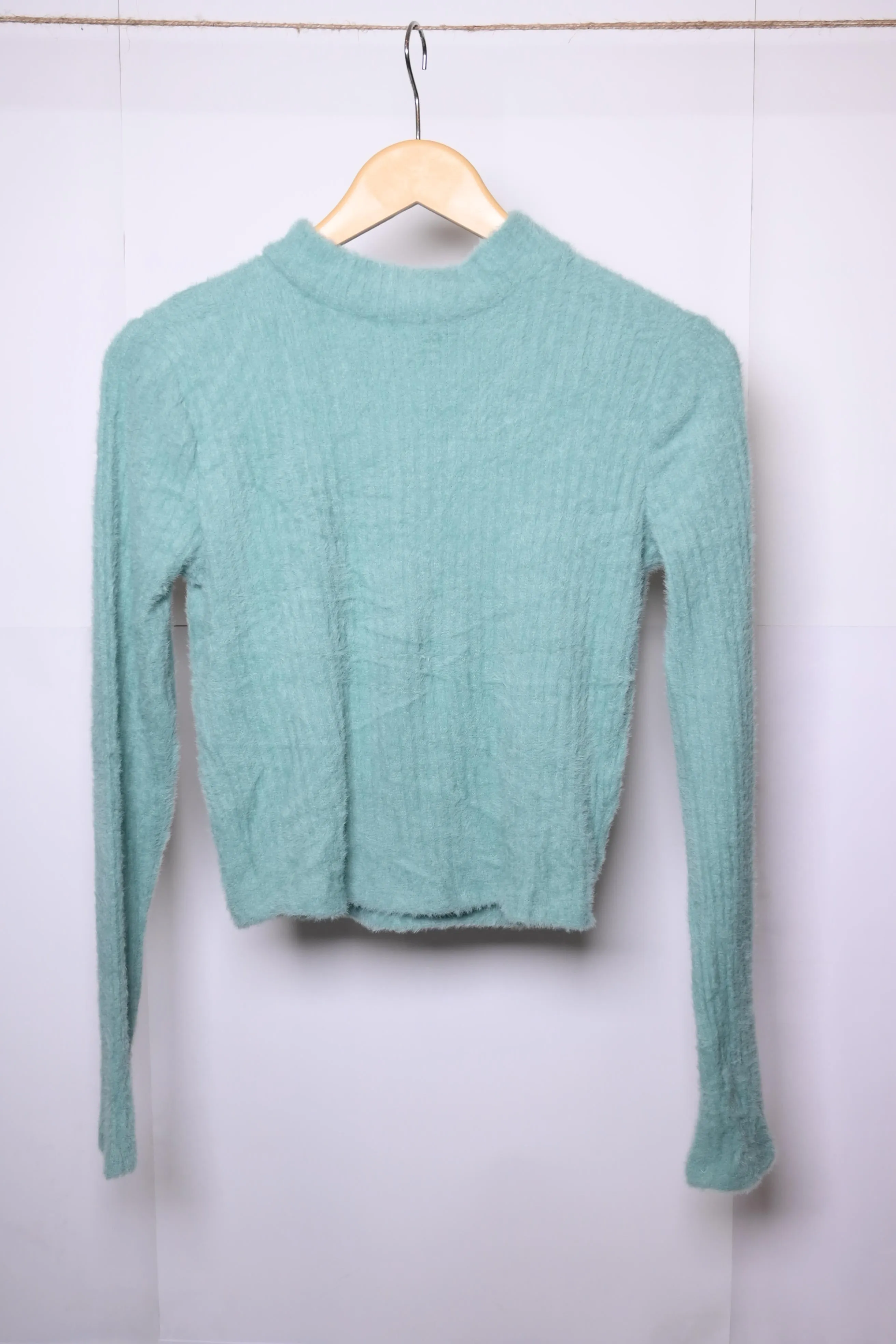 Hollister Green Crop Top