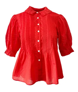Jess Blouse- Tomato