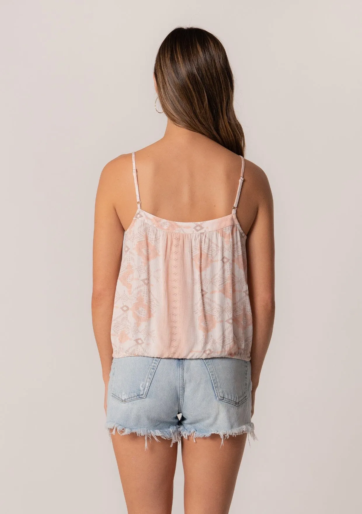 Joella Button Front Tank Top