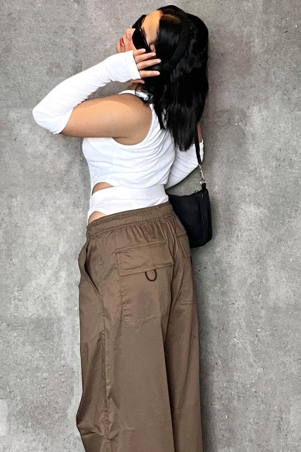 Khaki destoy utility Pants