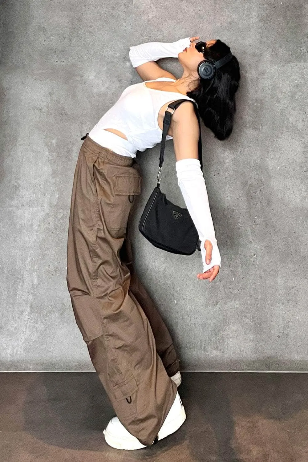 Khaki destoy utility Pants