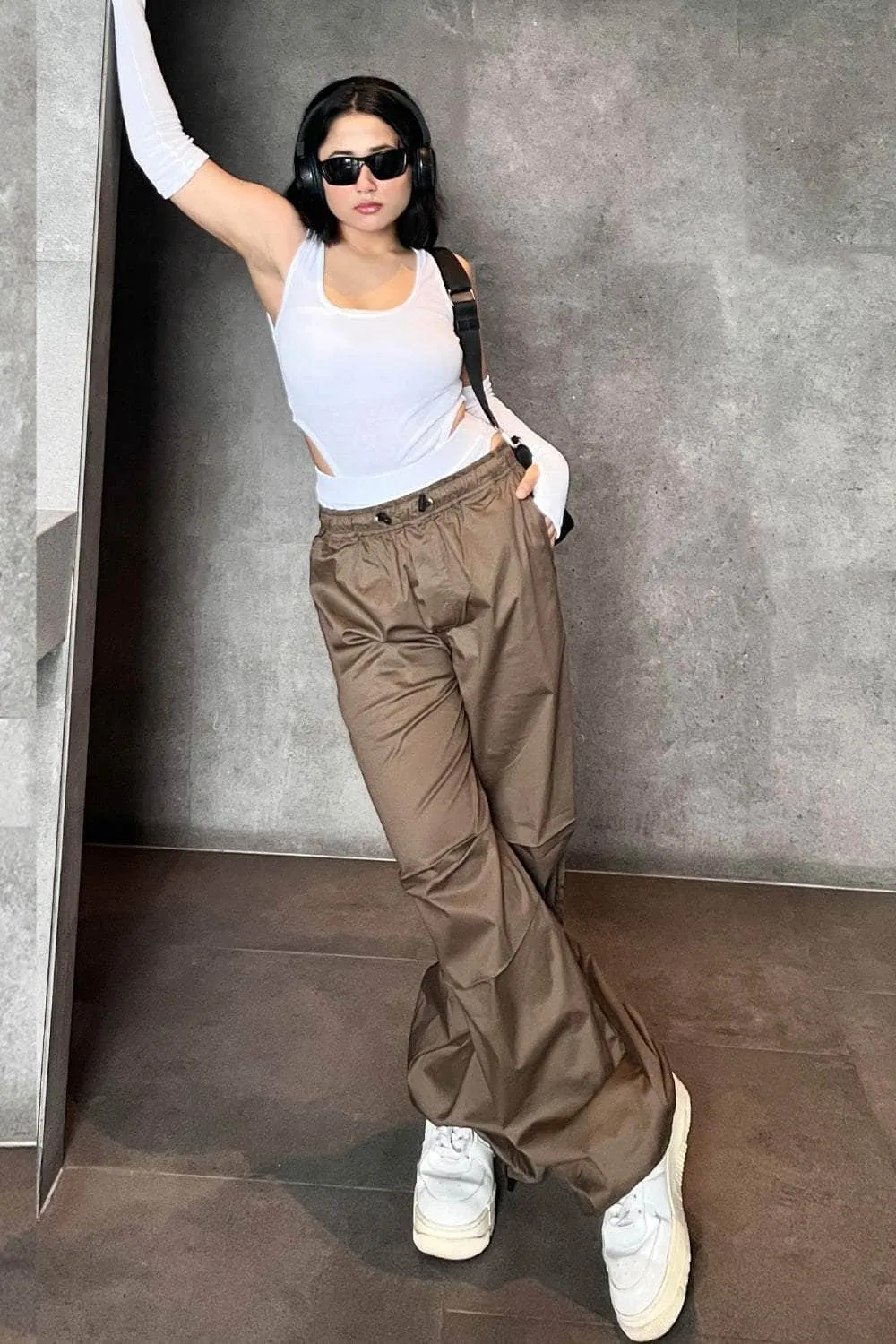 Khaki destoy utility Pants