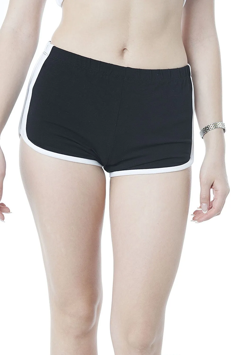 Khanomak Elastic Waist Dolphin Marathon Shorts