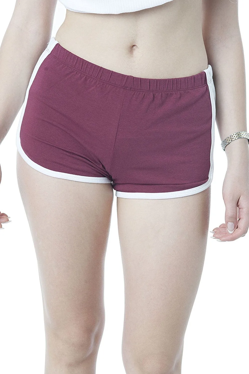 Khanomak Elastic Waist Dolphin Marathon Shorts
