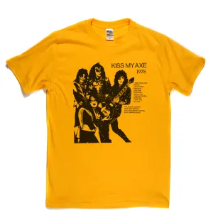 Kiss Kiss My Axe 1978 Bootleg T-Shirt