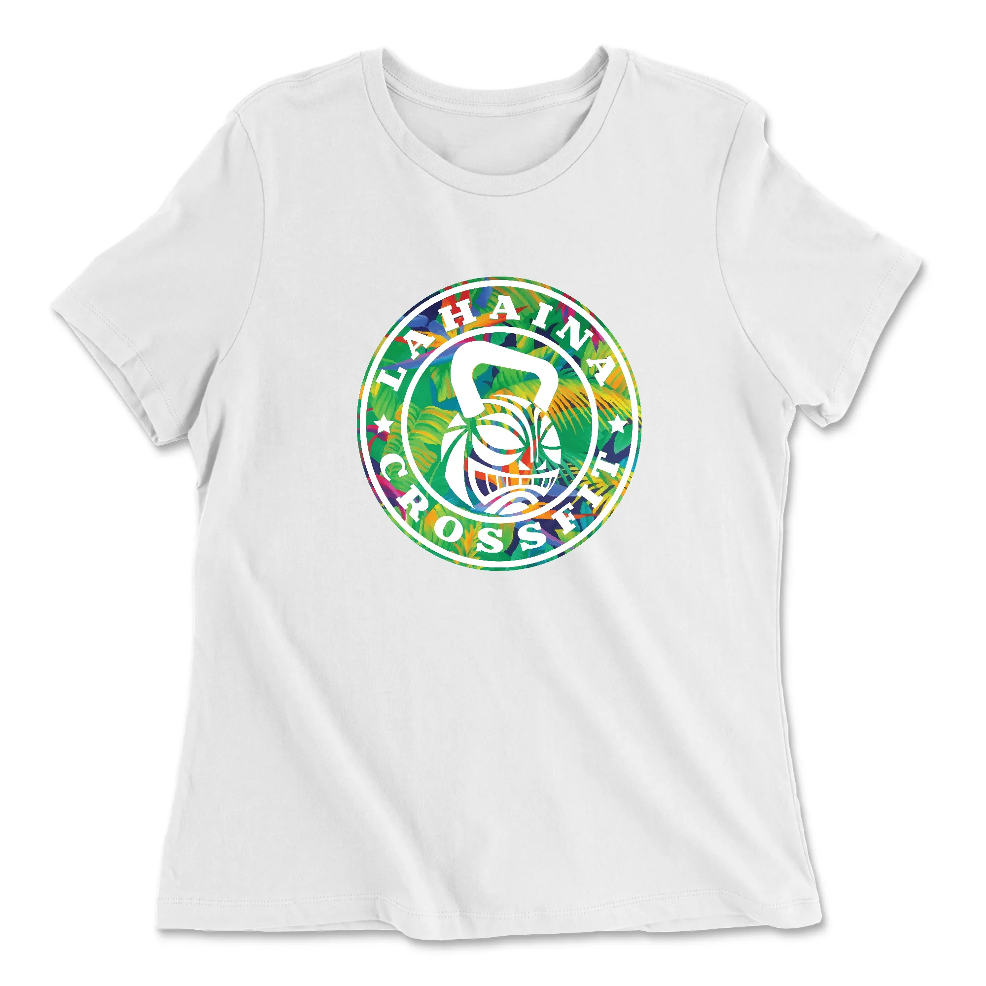 Lahaina CrossFit Flower Womens - Relaxed Jersey T-Shirt
