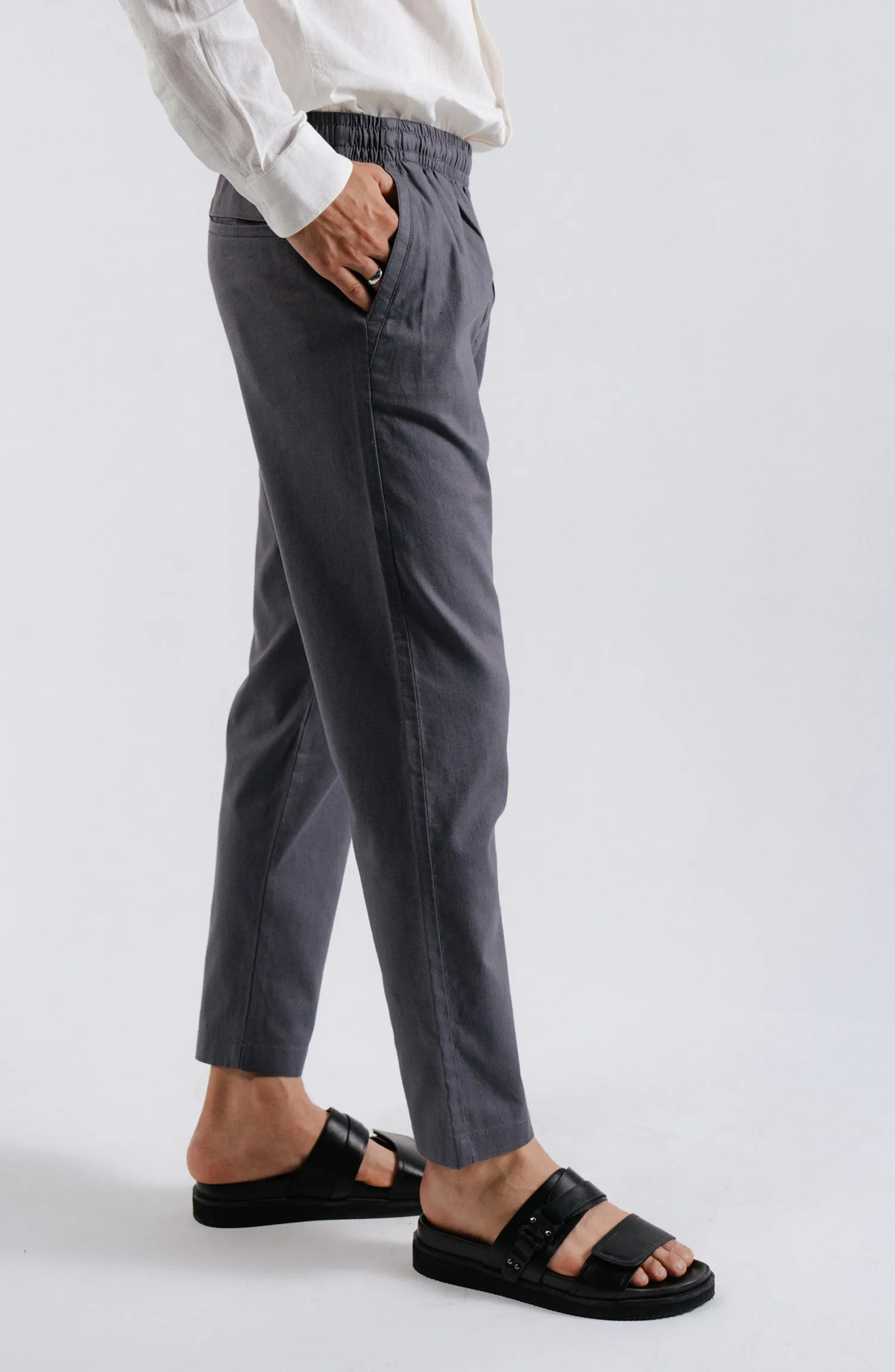 Linen Lounge Wear - Charcoal