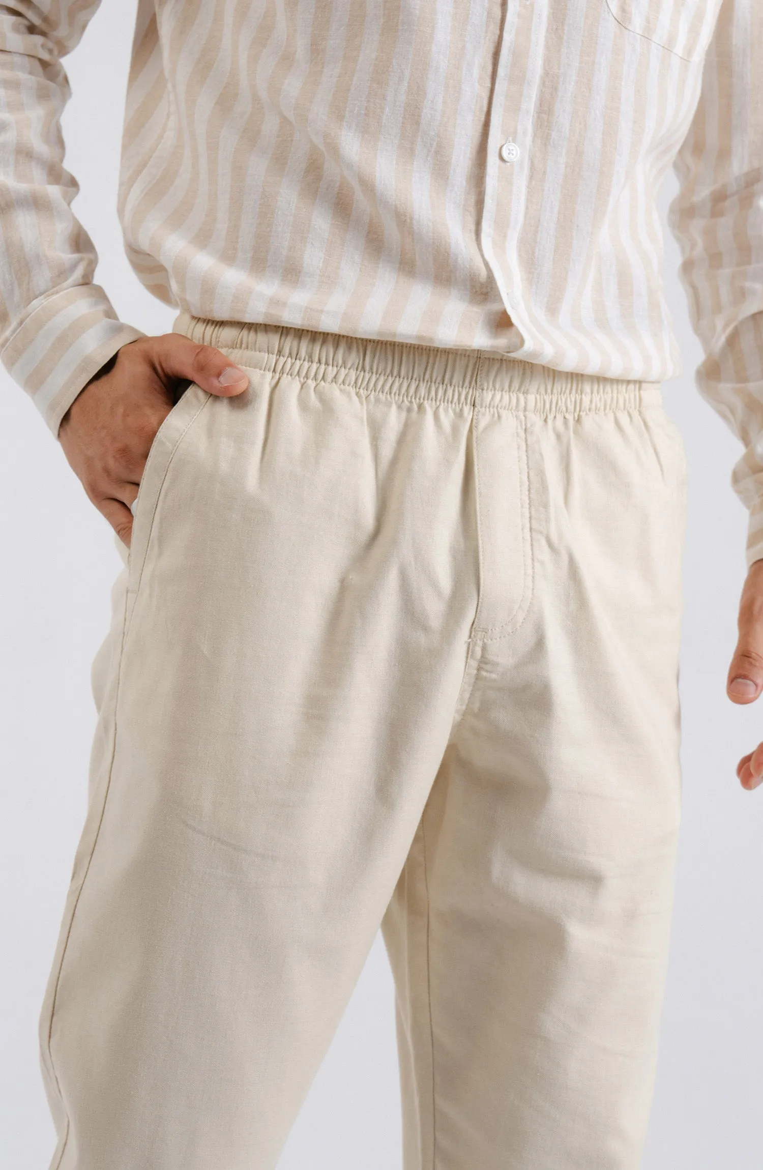 Linen Lounge Wear - Charcoal