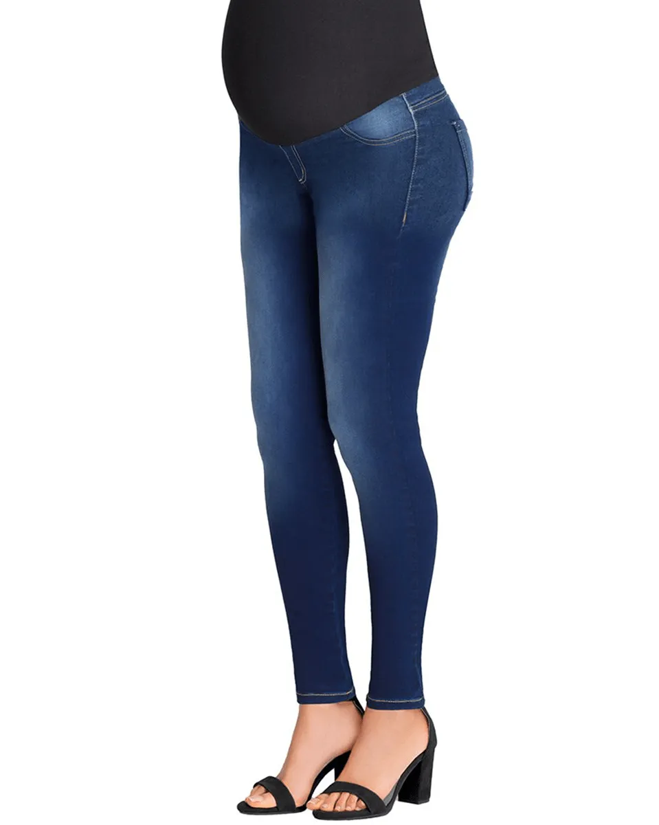 Lowla Spandex Pregnancy Denim Pants with Elastic Support Band