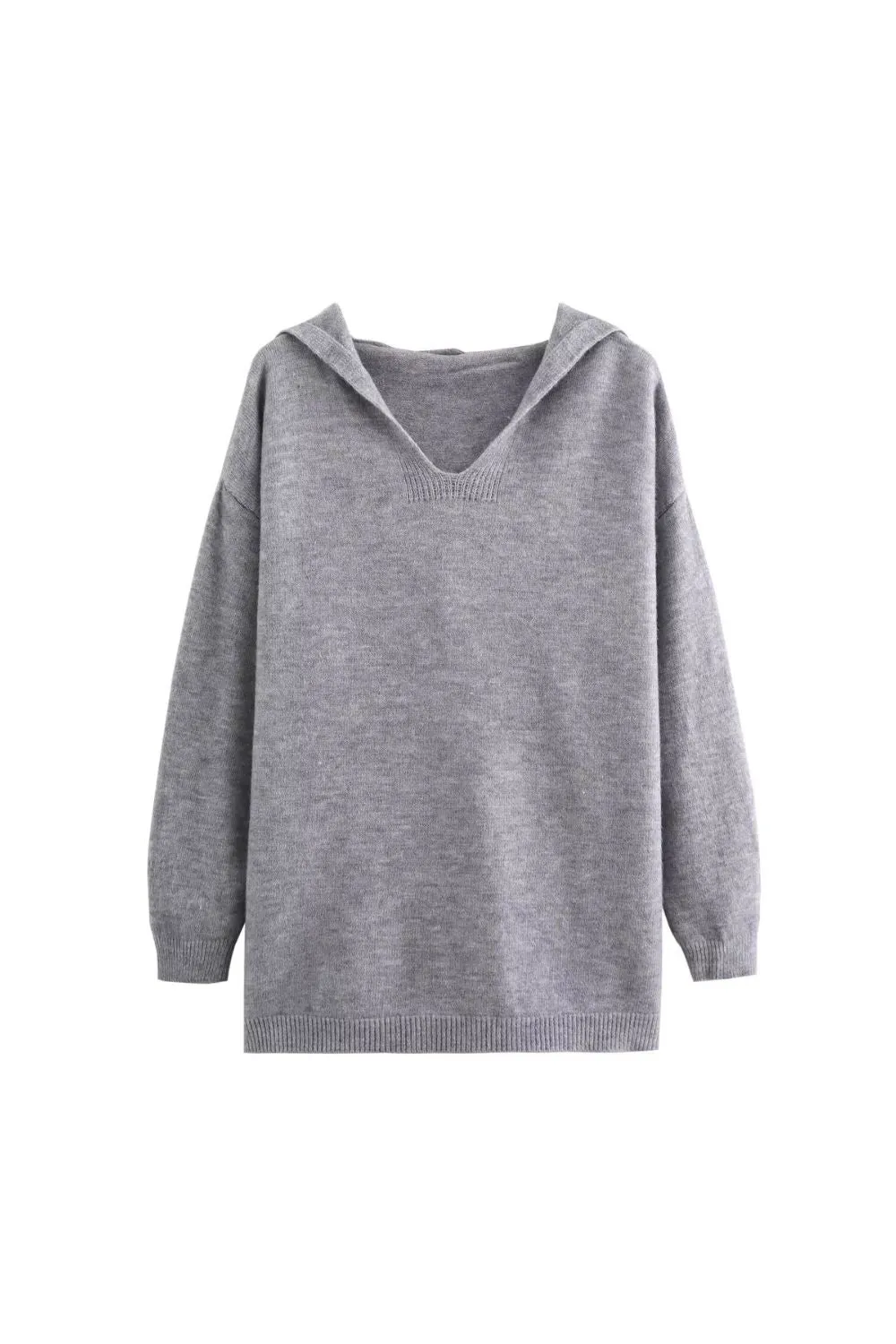 'Lydia' Hooded Pullover Sweater & Wide-Leg Pants Set