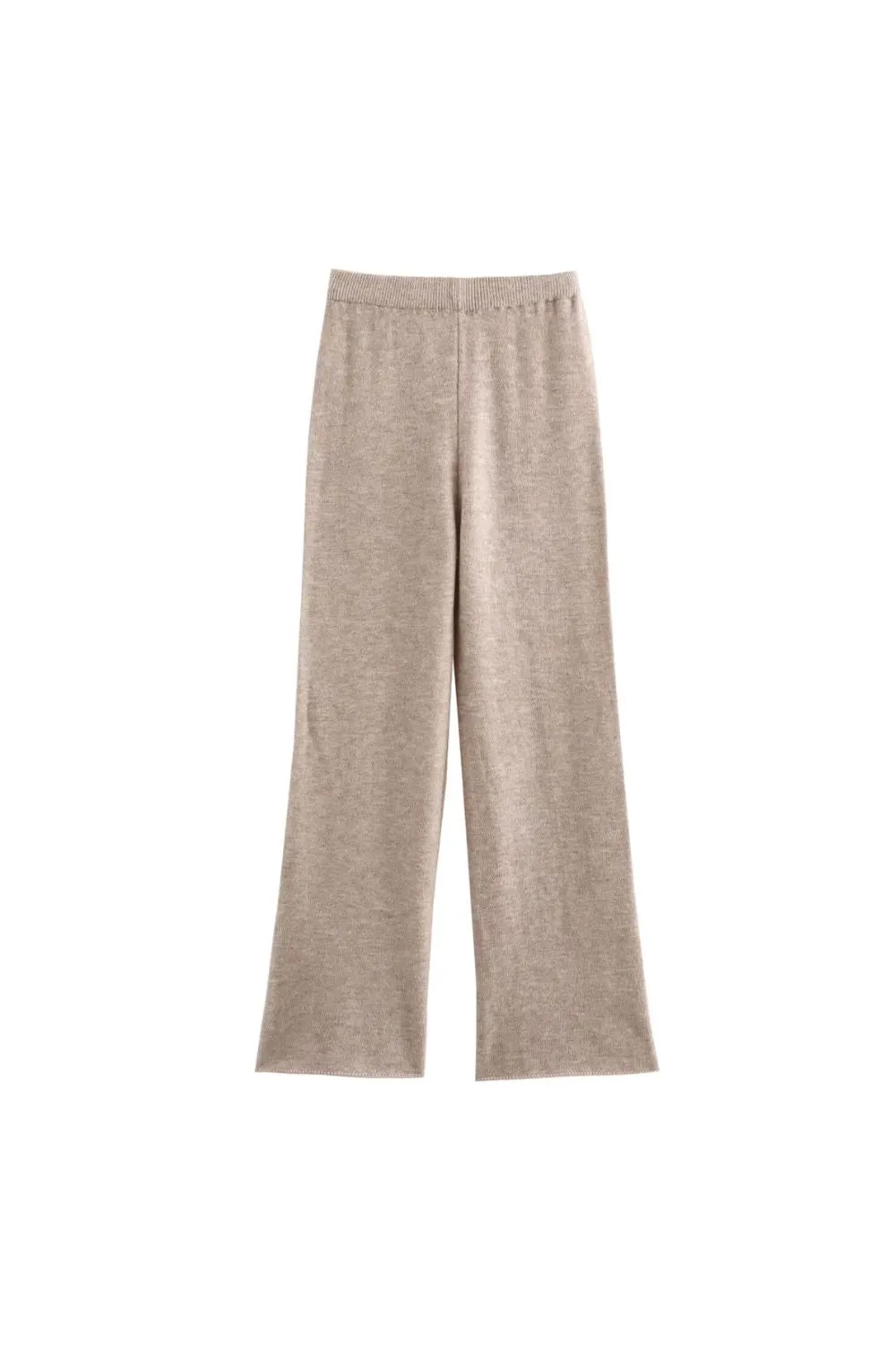'Lydia' Hooded Pullover Sweater & Wide-Leg Pants Set