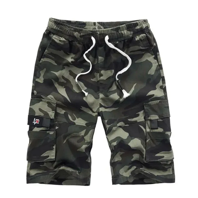 Mens Cargo Shorts Summer Camo Short Sport Cotton Sweatpants Men Camouflage Plus