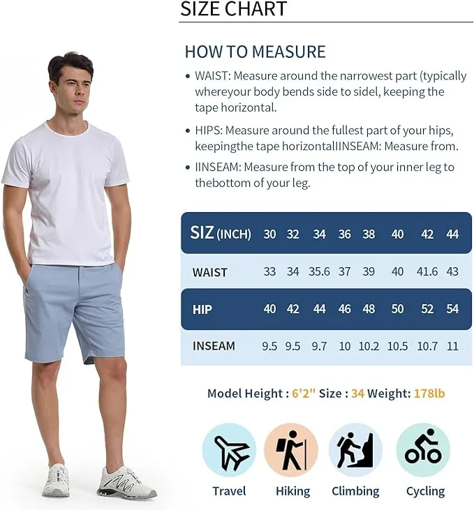 Men's Casual Summer Light Blue Shorts