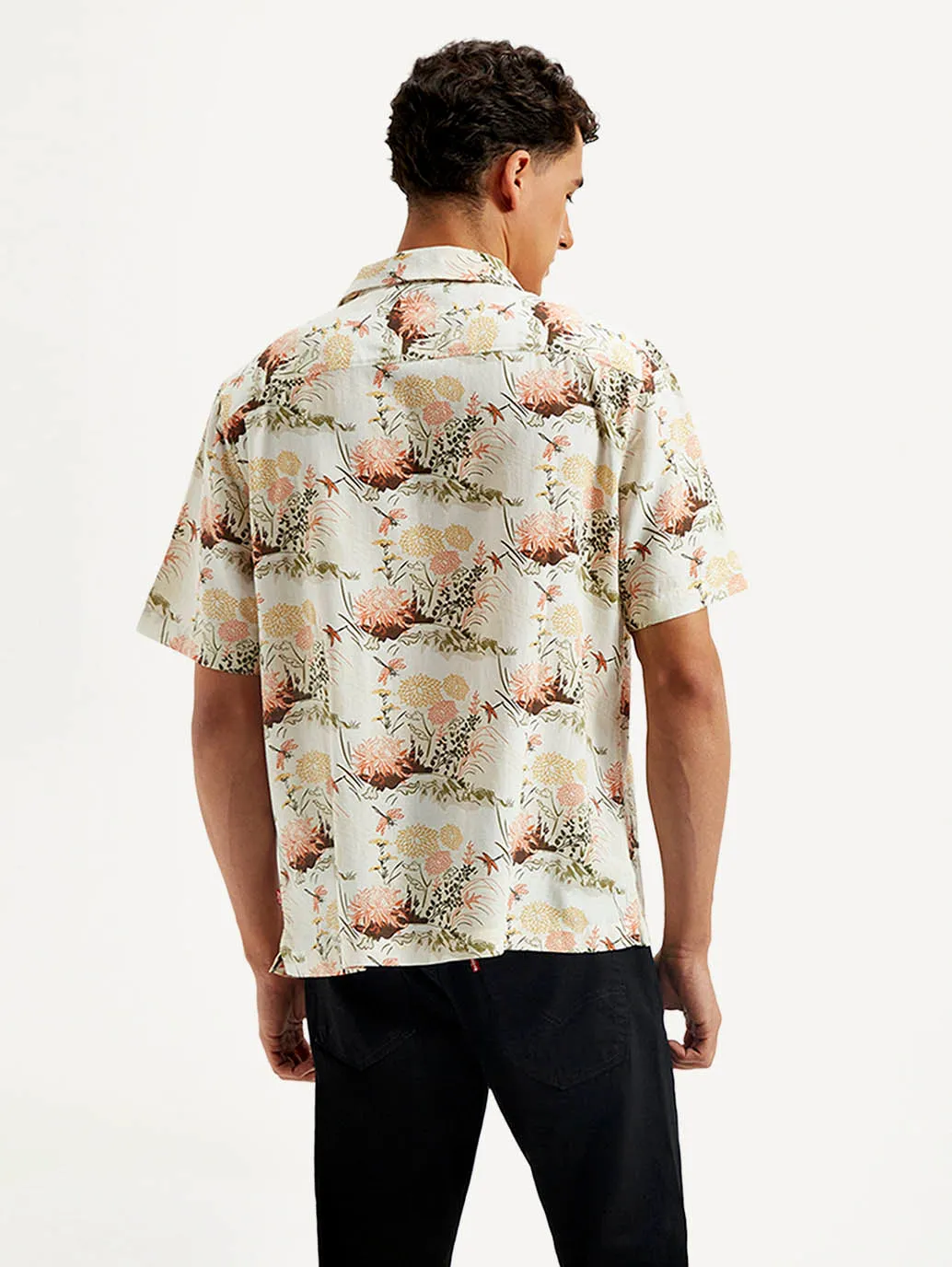 Men's Floral Relaxed Fit Shirt