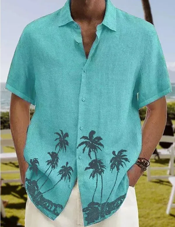Men's Trendy Beach Wear Casual Short Sleeve Shirt - GlamzLife
