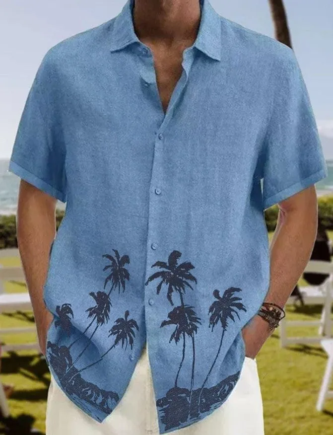 Men's Trendy Beach Wear Casual Short Sleeve Shirt - GlamzLife