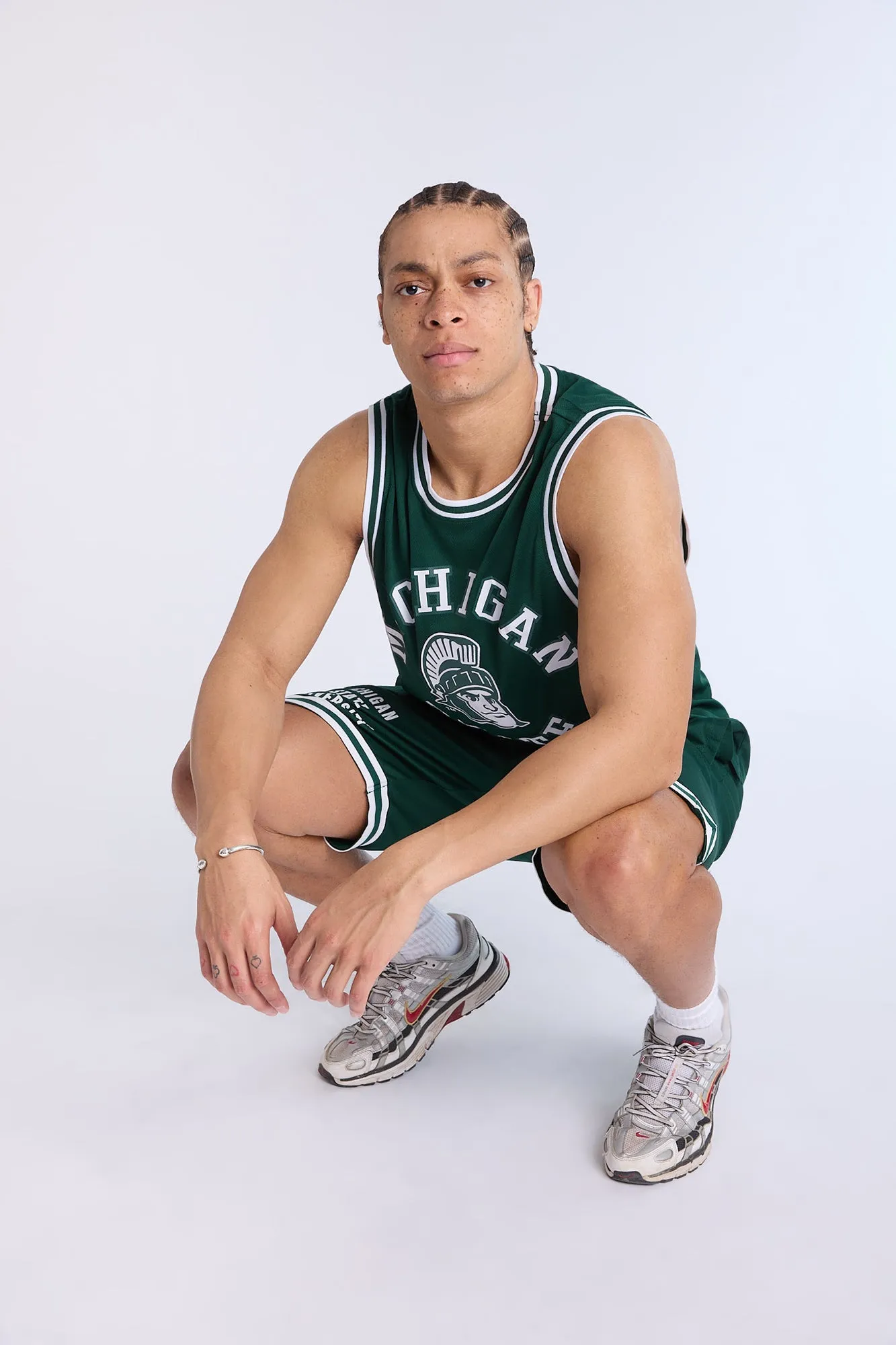 Michigan State Mesh Tank Top