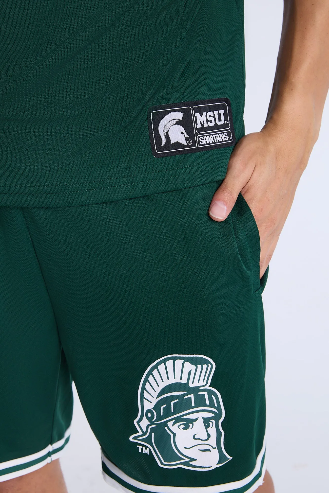 Michigan State Mesh Tank Top