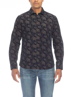 Modern English Floral Corduroy Shirt