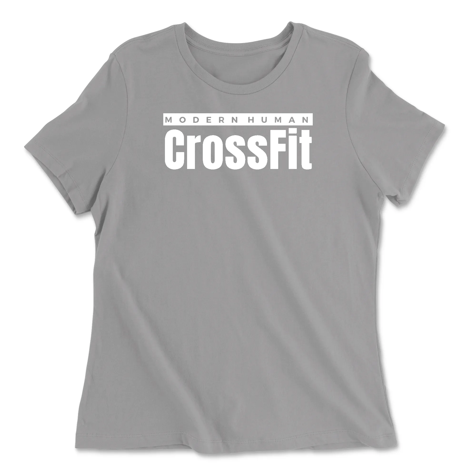 Modern Human CrossFit White Womens - Relaxed Jersey T-Shirt