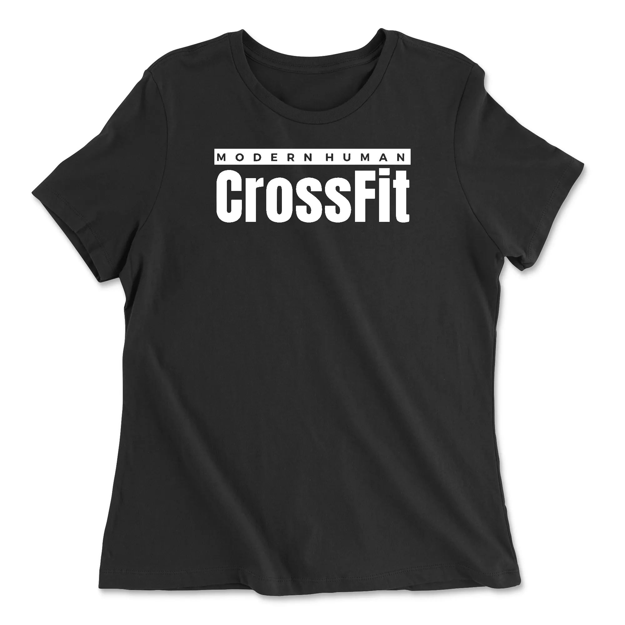 Modern Human CrossFit White Womens - Relaxed Jersey T-Shirt