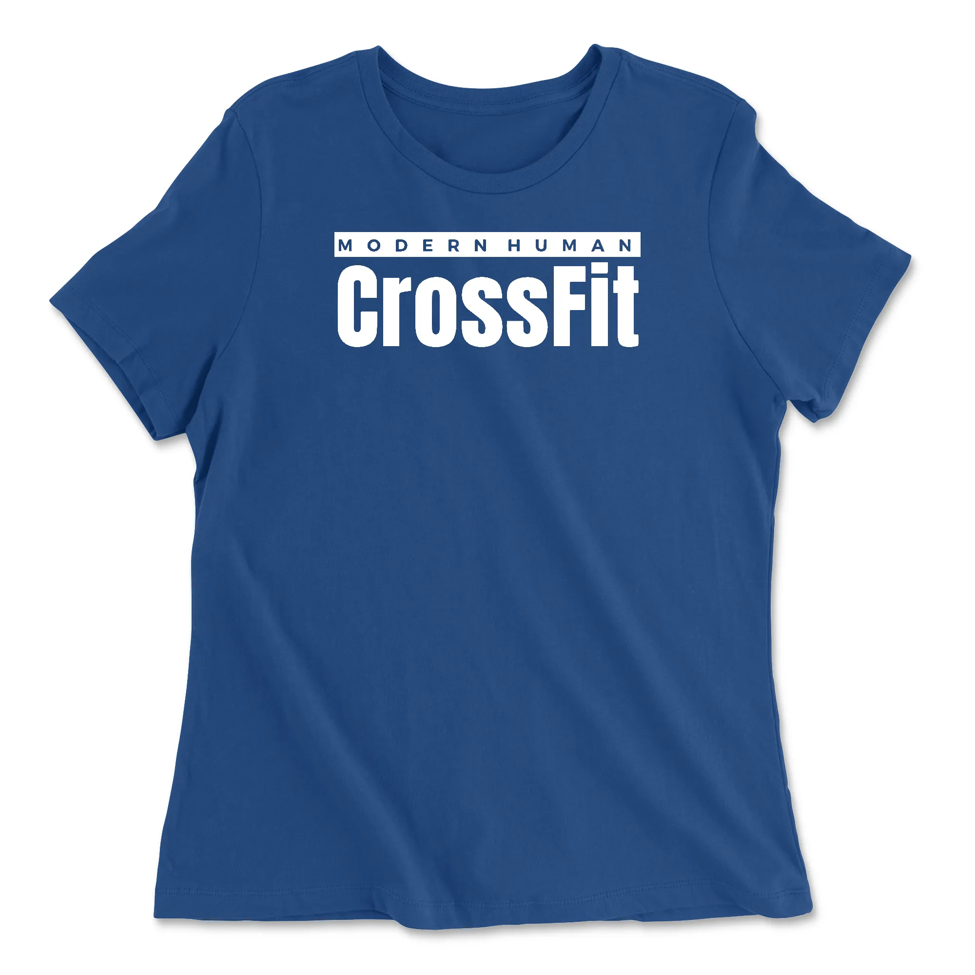 Modern Human CrossFit White Womens - Relaxed Jersey T-Shirt