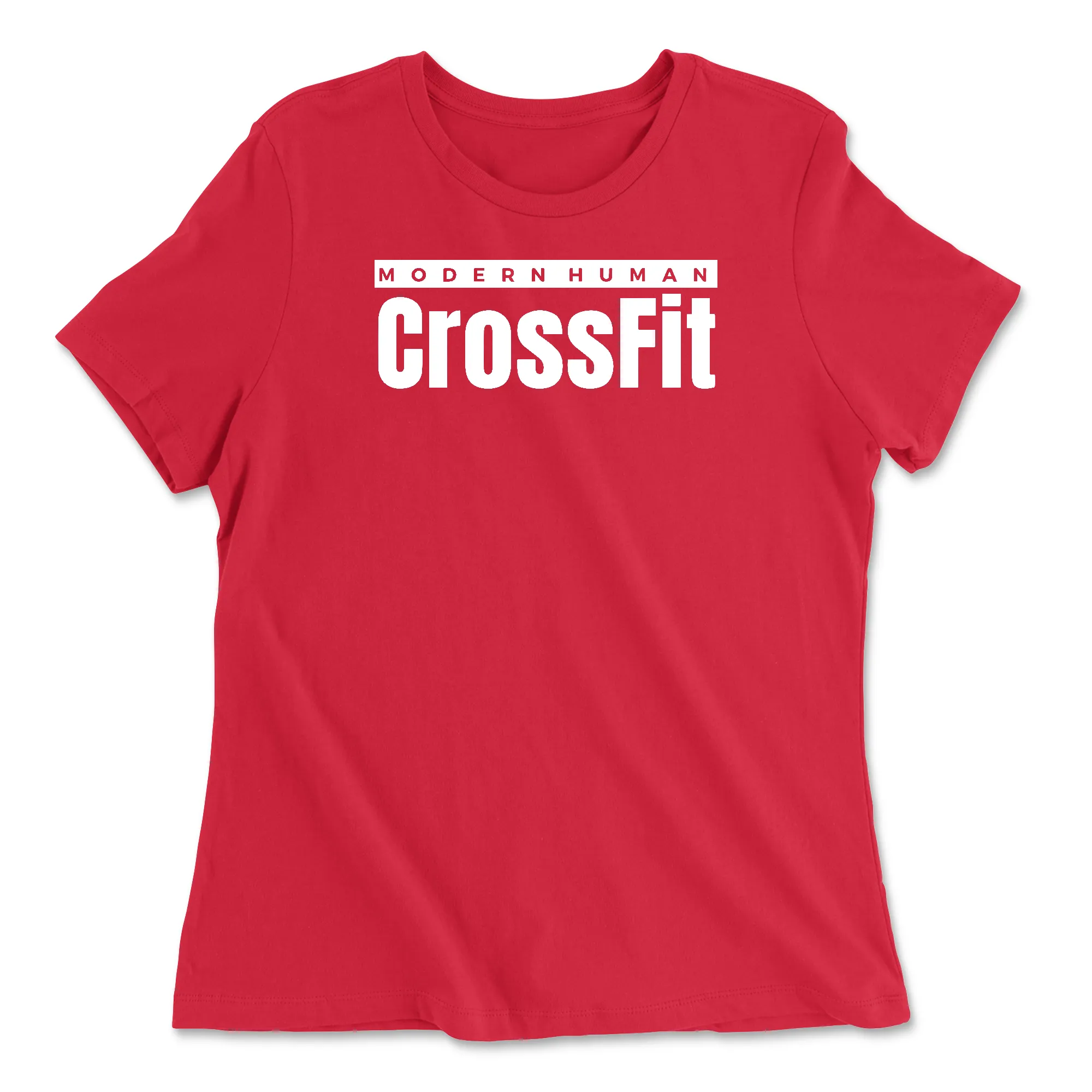 Modern Human CrossFit White Womens - Relaxed Jersey T-Shirt