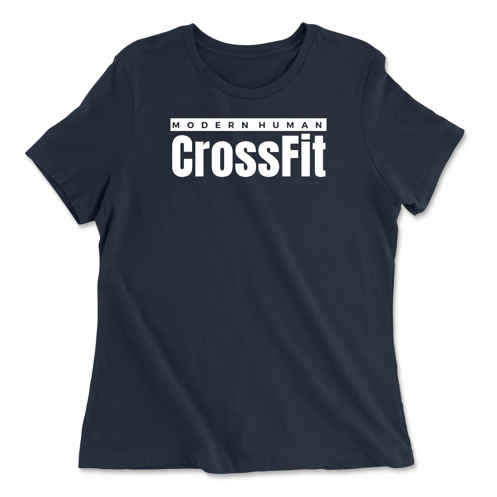 Modern Human CrossFit White Womens - Relaxed Jersey T-Shirt