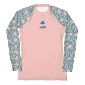 Modern Pink Rash Guard
