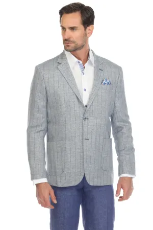 Mojito Reserve Men's Casual Modern Fit Pinstripe Blazer