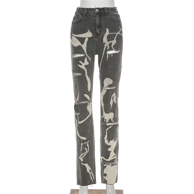 My Go To Ripped Straight Leg Jeans