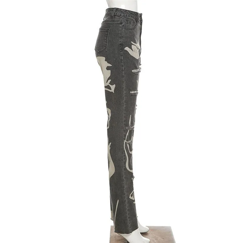 My Go To Ripped Straight Leg Jeans