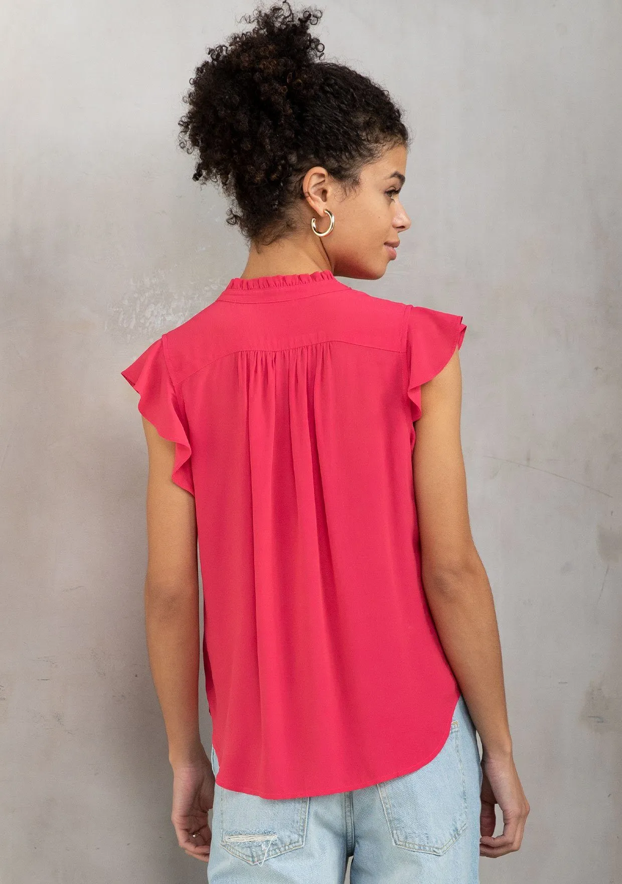 Nathalie Flutter Sleeve Top