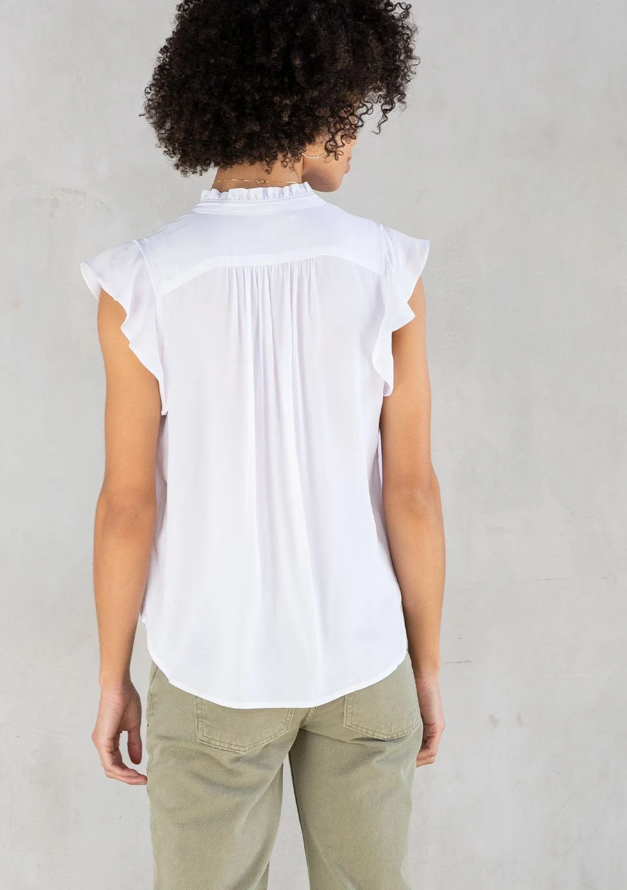 Nathalie Flutter Sleeve Top
