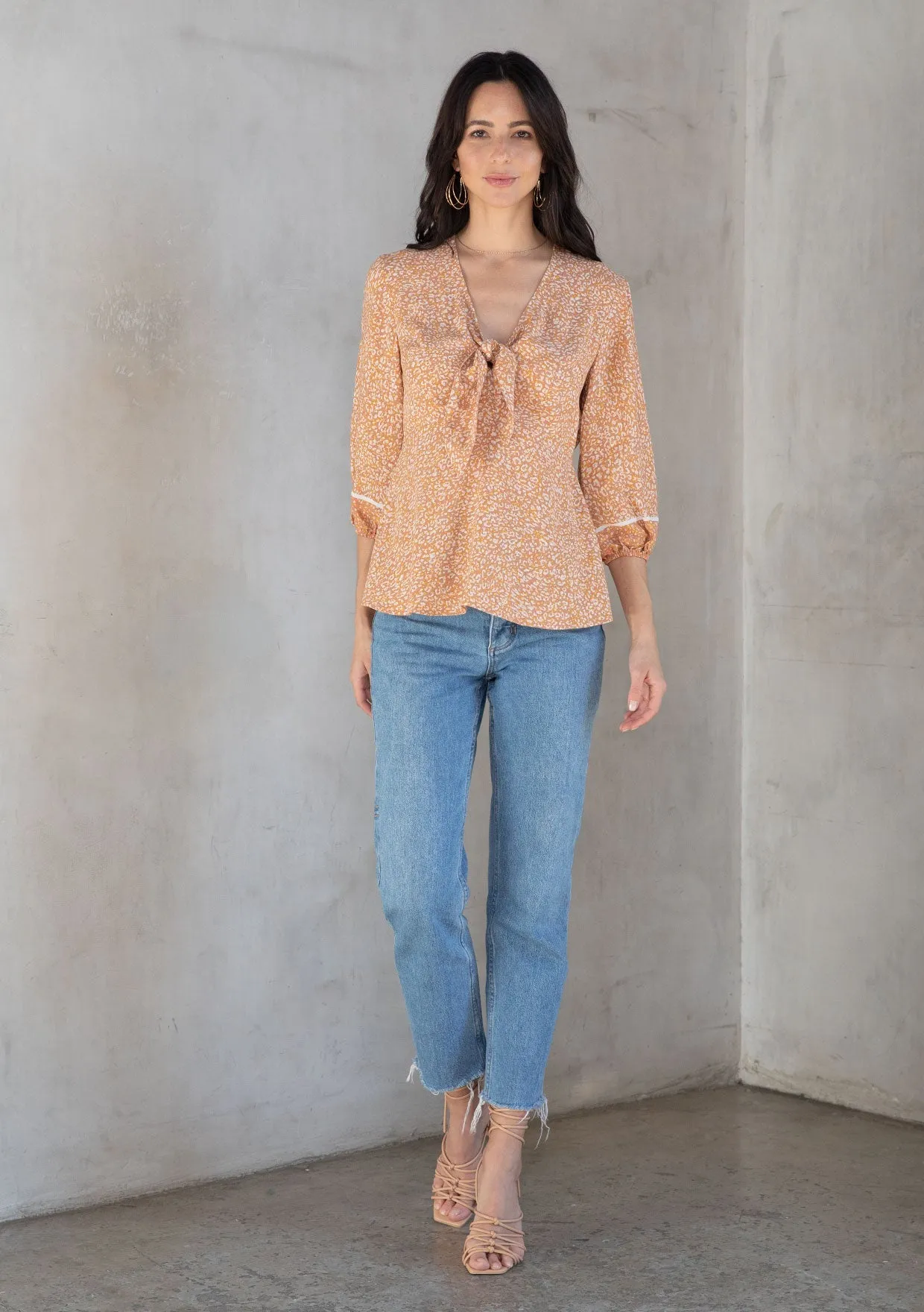 Nina Tie Front Top