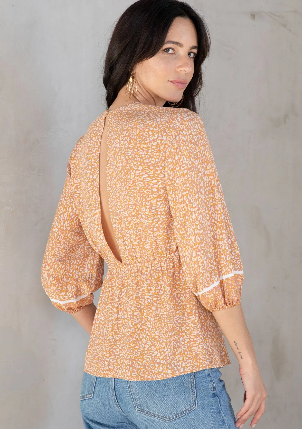 Nina Tie Front Top
