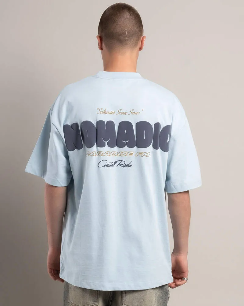 NOMADIC PARADISE Radio Street T-Shirt - Baby Blue