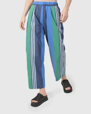 Ocean Stripe 4-pocket Trousers, Marine