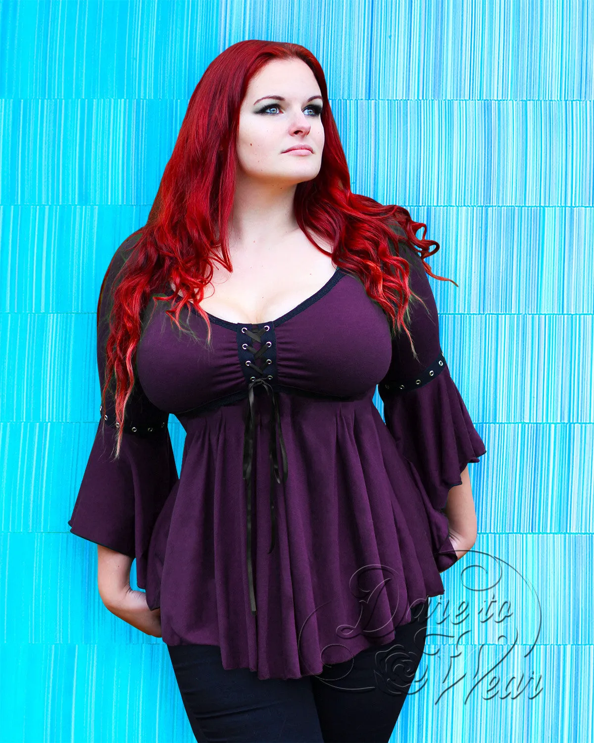 Ophelia Top in Plum