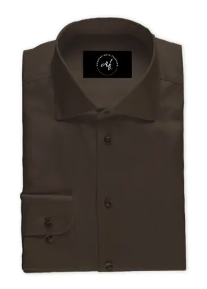 Plain Dark Brown Shirt