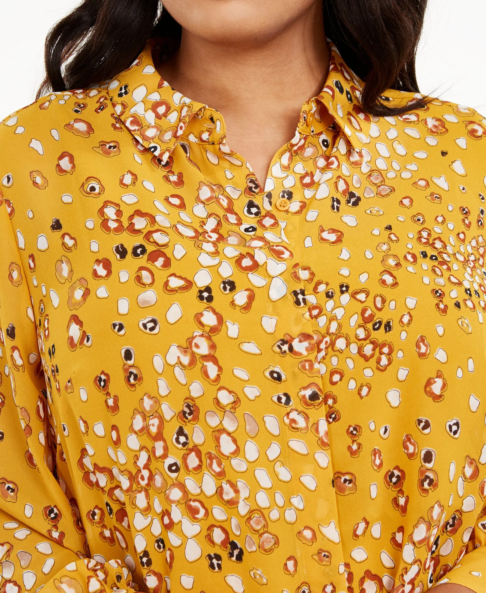 Plus Printed Blouse